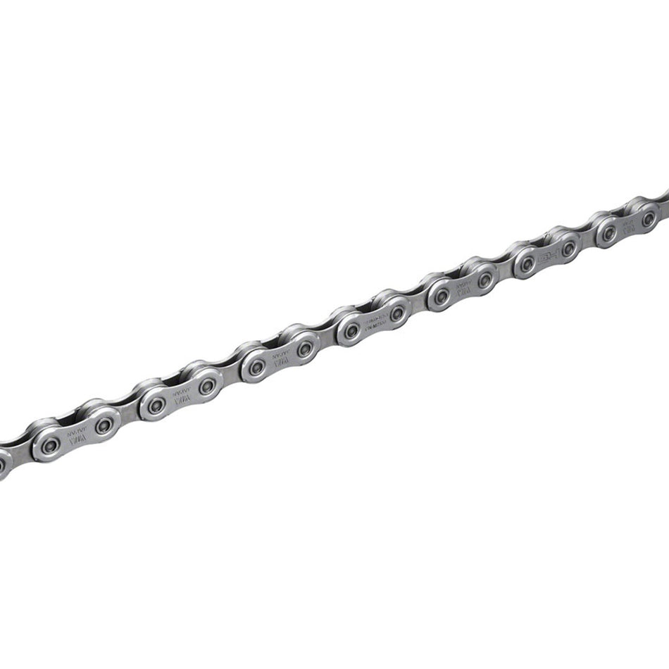 Shimano SLX CN-M7100 12-speed mountain bike chain with silver links, designed for SLX M7100 MTB drivetrain system.