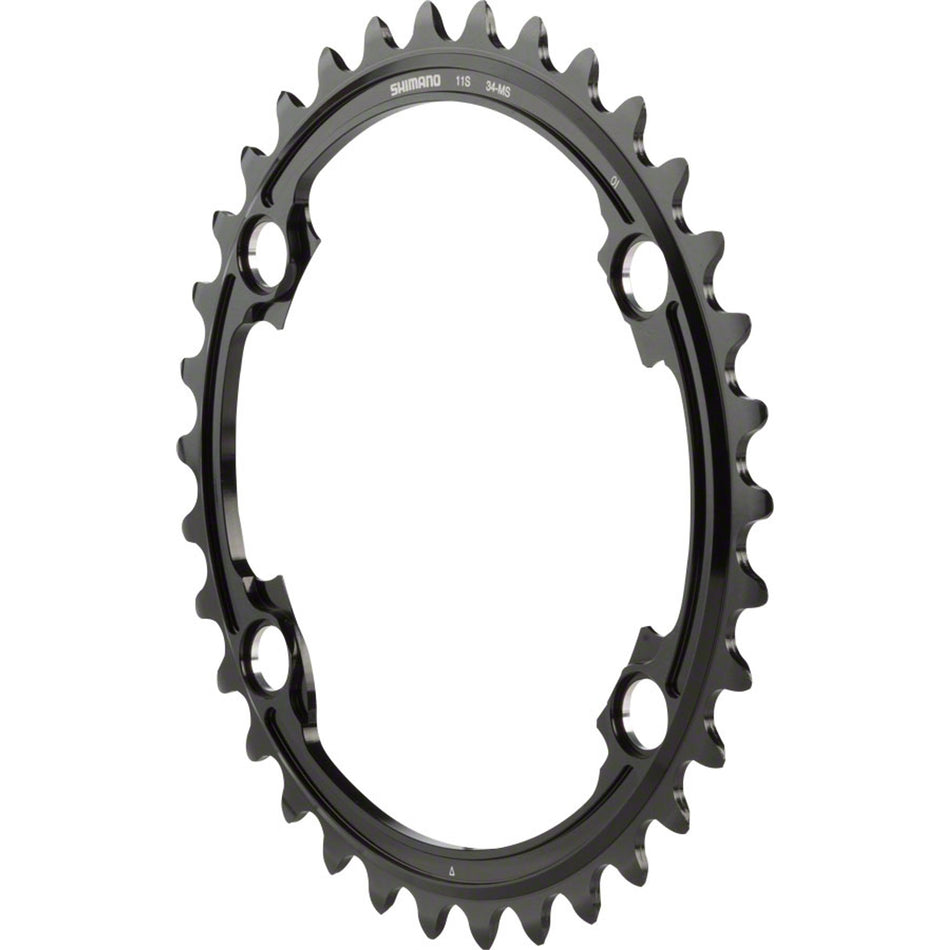 Shimano Dura-Ace R9100 11-speed chainrings and spider for high-performance road bike drivetrain components.