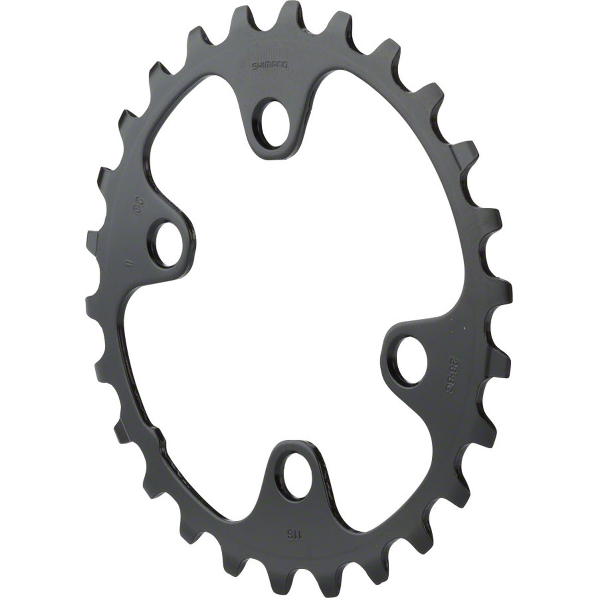 Shimano SLX M7000 11-speed chainring for mountain bike, silver metal with bolt holes, part of the chainrings and spiders category.