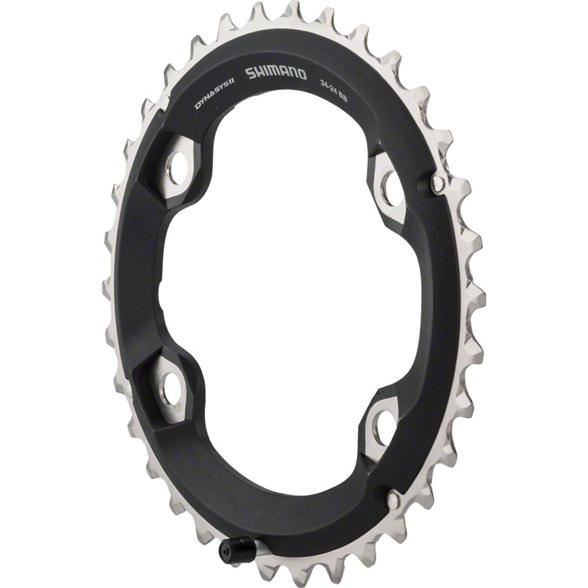 Shimano SLX M7000 11-speed chainring for mountain bike cranksets, featuring durable construction and black finish.