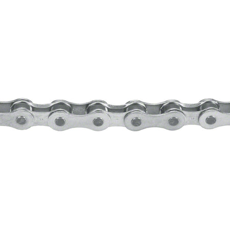 SRAM PC-1 Chain for bicycles, close-up view showing metal links and detailed construction of the bike chain.