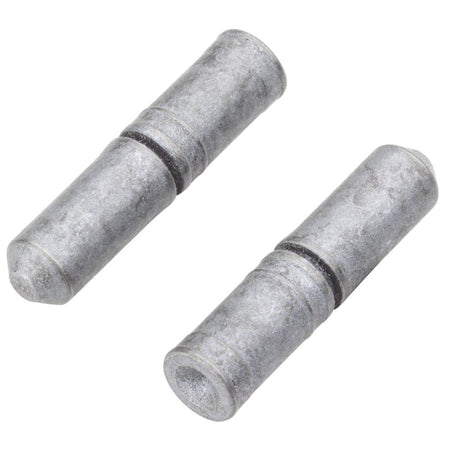 Shimano chain links and pins for bicycle chains, close-up of metal components with branding and intricate details.