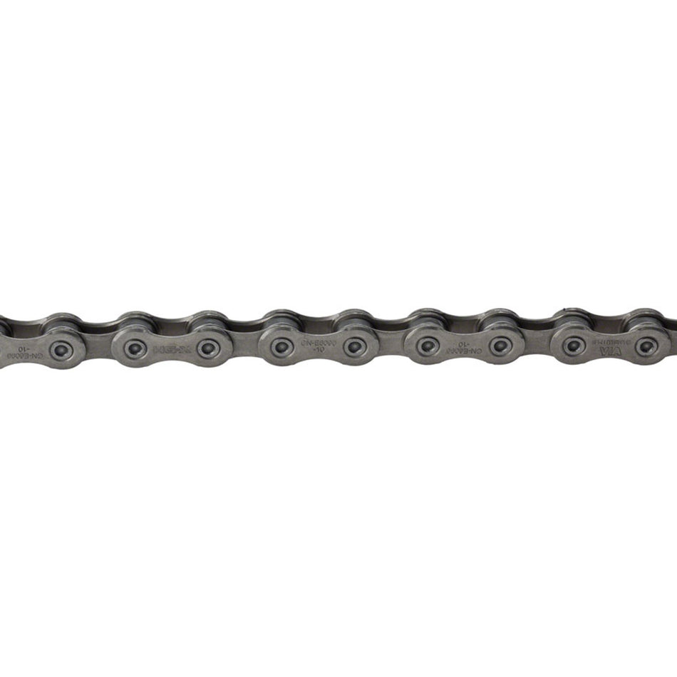 Shimano STEPS CN-E6090-10 reinforced 10-speed e-bike chain with durable construction for smooth riding and reliable performance.