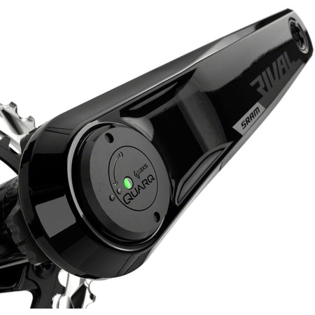 SRAM Rival AXS Wide Power Meter Crankset with 12-speed DUB spindle, black finish, featuring crank arms and chainring.