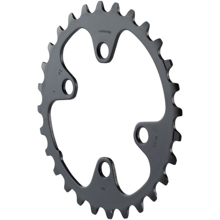 Shimano Deore M6000 10-speed chainring with black finish, designed for mountain bike cranksets, shown in image CK9191.