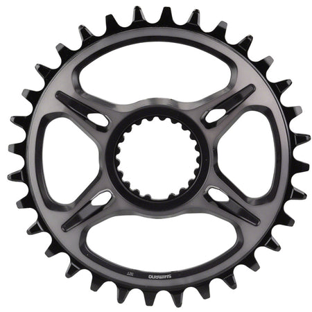 Shimano XTR SM-CRM95 Hyperglide+ chainring for mountain bike cranksets, black with detailed teeth and mounting holes
