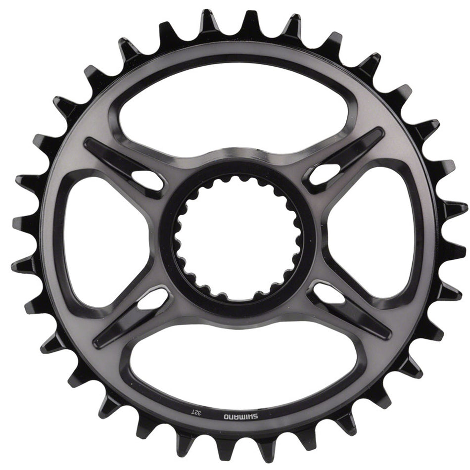 Shimano XTR SM-CRM95 Hyperglide+ chainring for mountain bike cranksets, black with detailed teeth and mounting holes