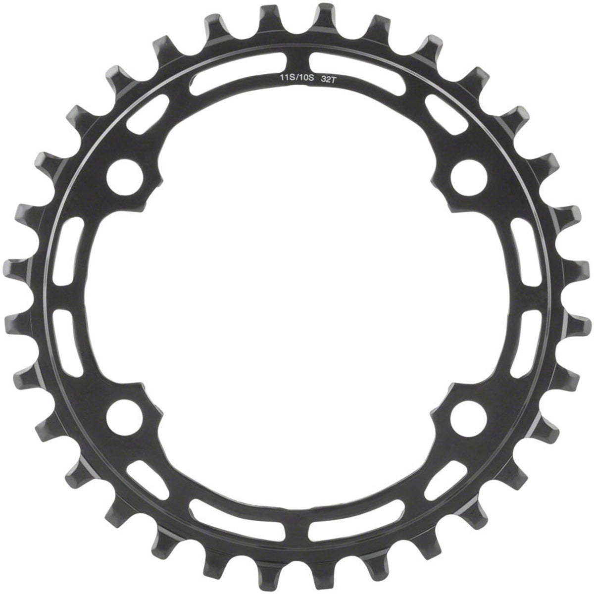 Shimano Deore M5100 chainrings and spiders for mountain bike cranksets, shown in image CR1609-01.