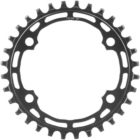 Shimano Deore M5100 chainrings and spiders for mountain bike cranksets, shown in image CR1609-01.