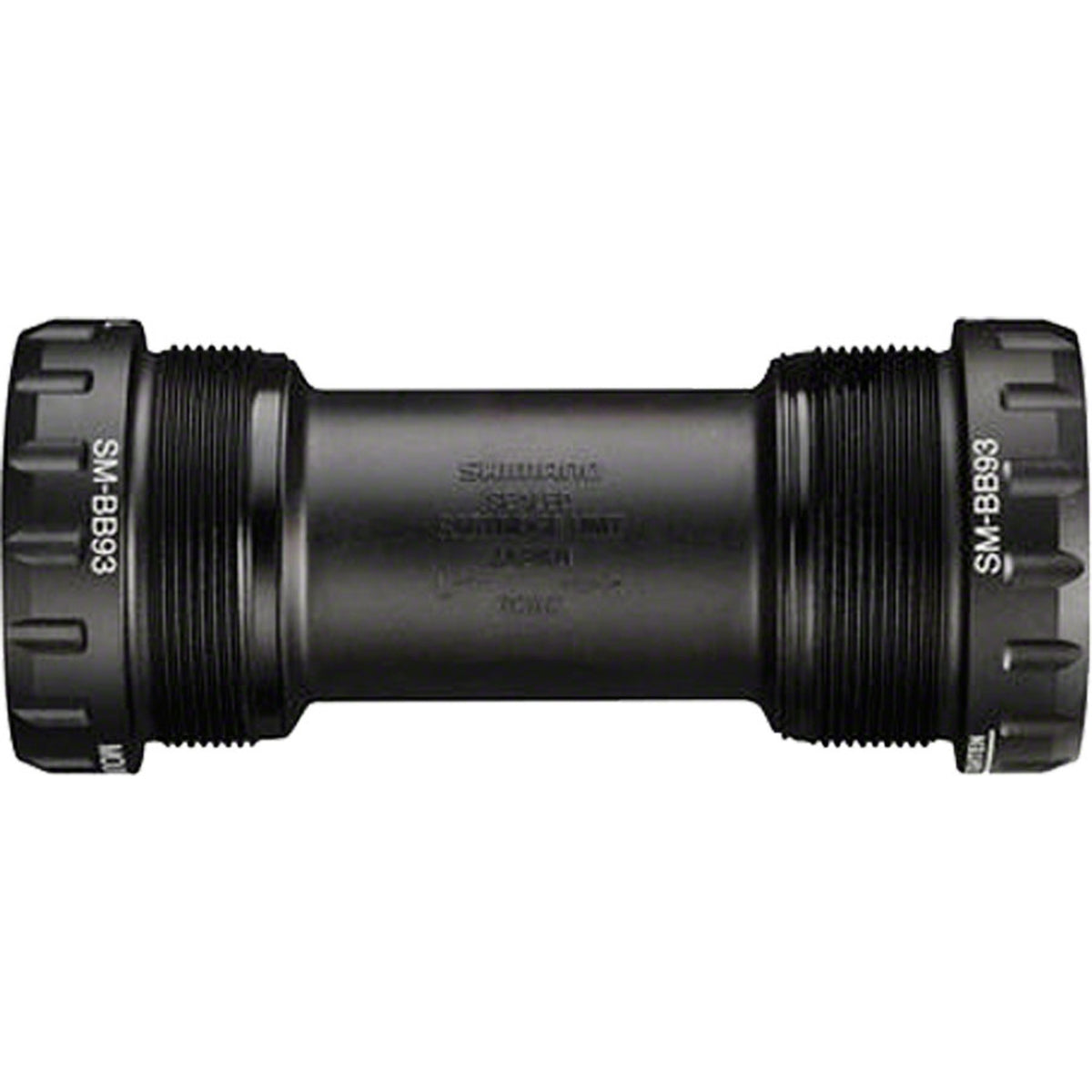 Shimano XTR BB91, BB93, BB94 Hollowtech II bottom brackets for mountain bikes, showing the black and silver metal components.