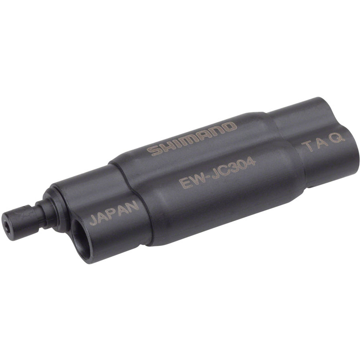 Shimano Di2 Frame Junction Box for electronic shifters, mounted on bike frame with visible wiring connections.