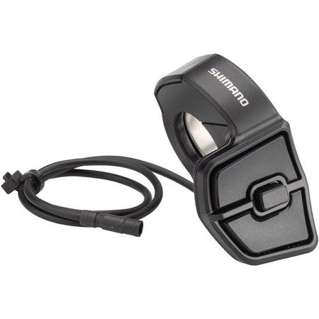 Shimano Steps E6000 switch unit for displays and remotes, showing buttons and connectors on a white background.
