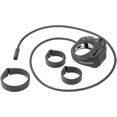 Shimano Steps SW-E7000 switch display for e-bike controls, mounted on handlebar with buttons and display screen.