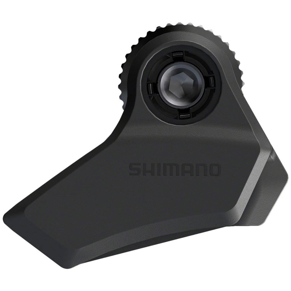 Shimano Steps CD-EM800 chain device for e-bike, showing the durable chain guide and tensioner installed on the bike drivetrain.