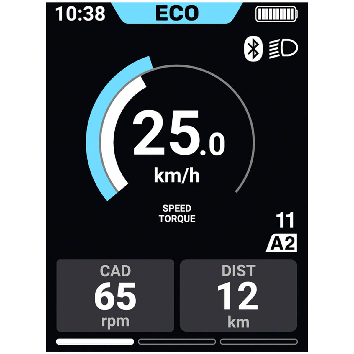 Shimano Steps SC-EN610 display and remote for e-bike control, shown with buttons and digital screen in a close-up view.