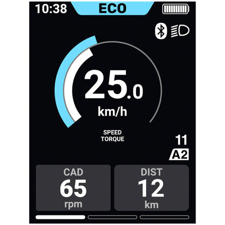Shimano Steps SC-EN610 display and remote for e-bike control, shown with buttons and digital screen in a close-up view.