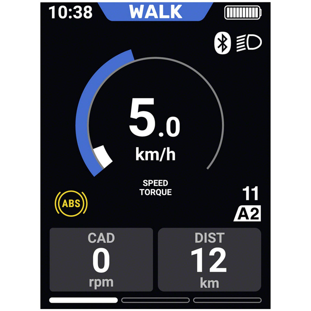 Shimano Steps SC-EN610 display unit for bike control and monitoring, shown in a close-up image.