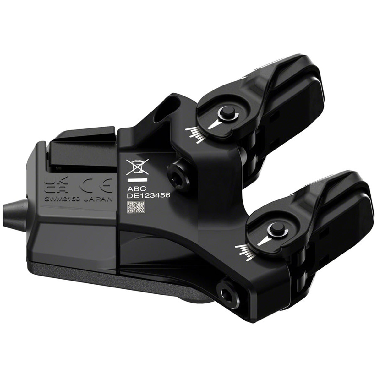 Shimano Deore XT SW-M8150 switch display and remote for bike gear shifting, with ergonomic buttons and digital screen.