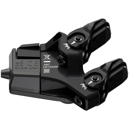 Shimano Deore XT SW-M8150 switch display and remote for bike gear shifting, with ergonomic buttons and digital screen.