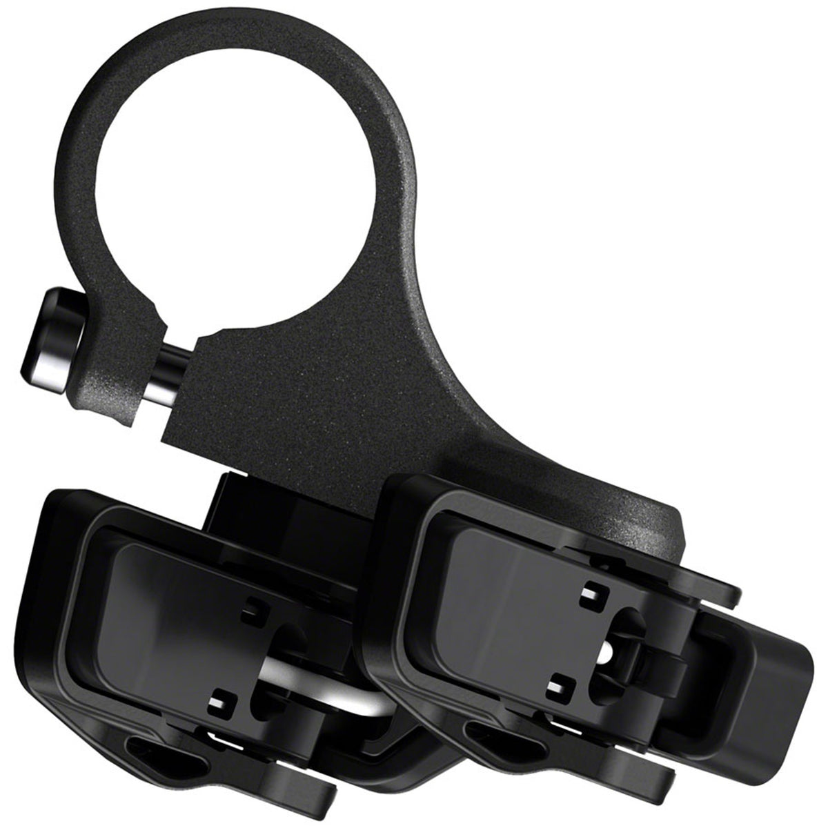 Shimano Deore XT SW-M8150 switch remote for bike gear shifting, shown on a clean display with clear buttons.