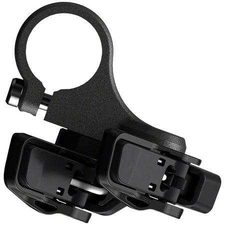 Shimano Deore XT SW-M8150 switch remote for bike gear shifting, shown on a clean display with clear buttons.