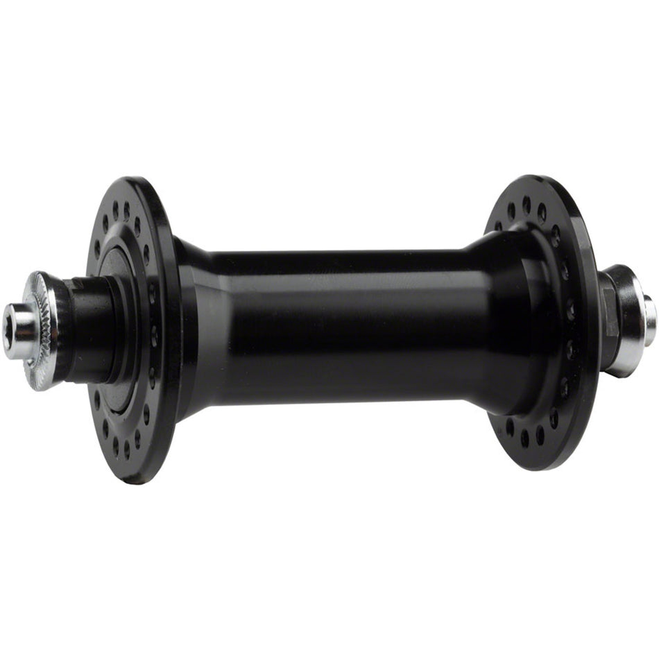 Shimano 105 HB-R7000 front hub for bike wheels, featuring durable metal construction and precise threading.