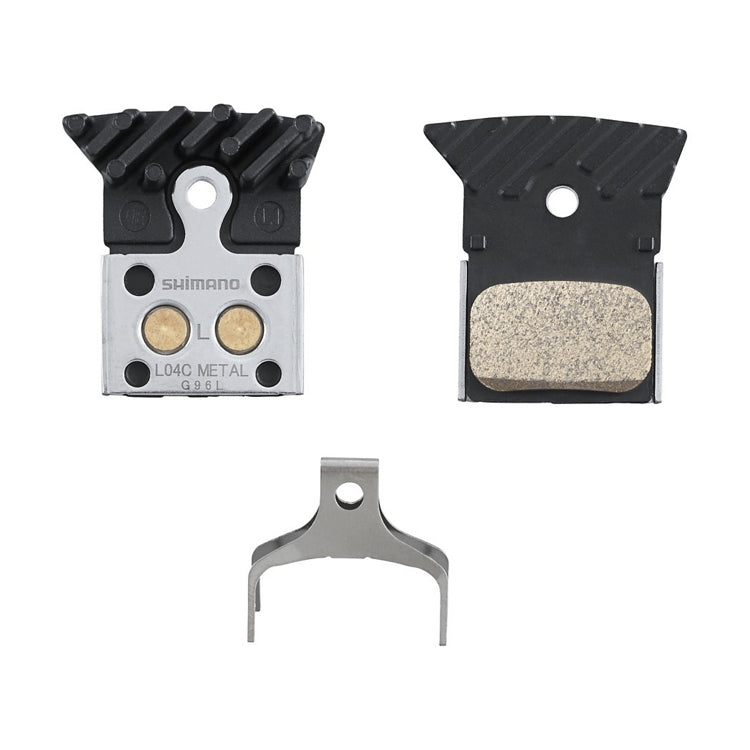 SHIMANO DISC BRAKE PAD METAL WITH FIN L04C-MF 1 PAIR