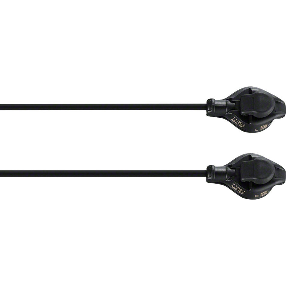 Shimano Dura Ace SW-R9150 electronic shifter levers for high-performance road bike gear shifting.