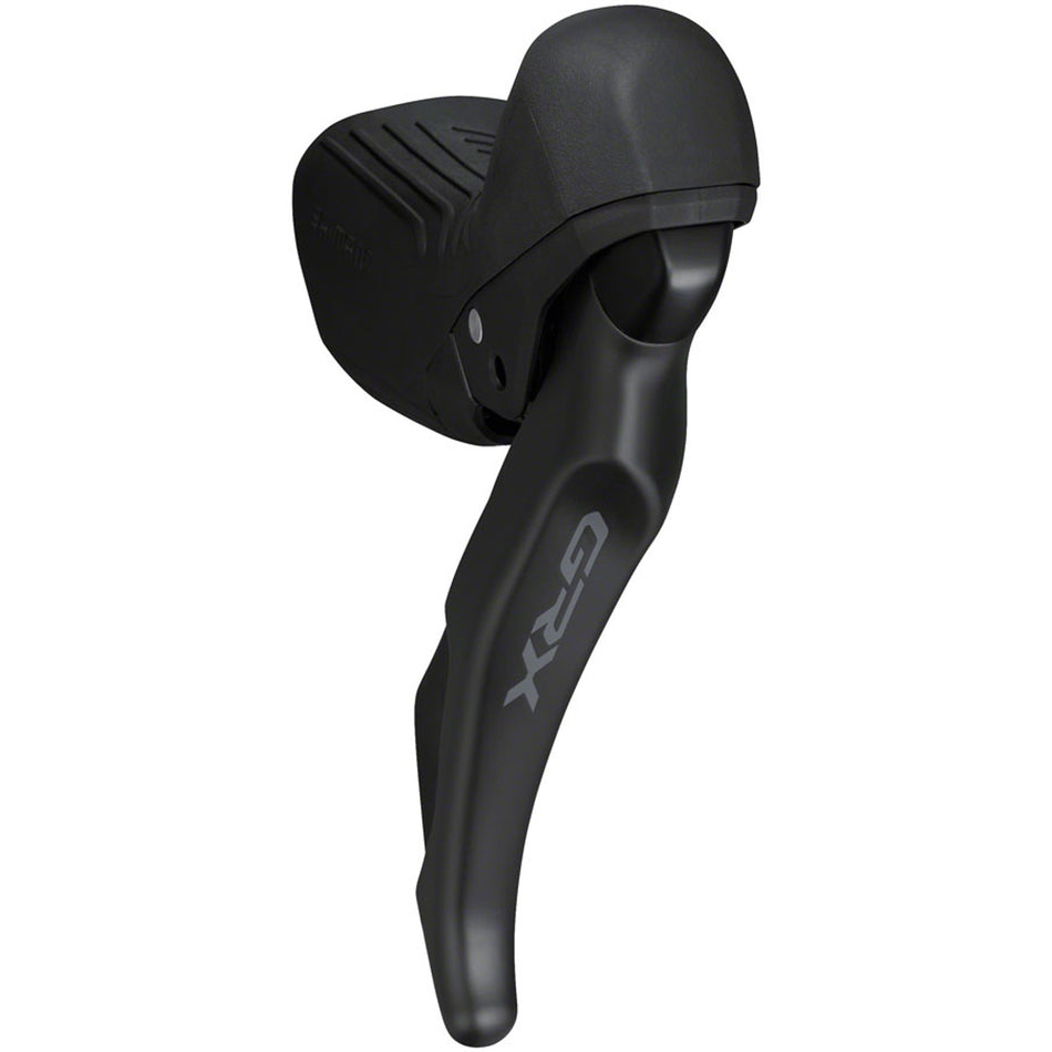 Shimano GRX ST-RX610 right shifter and brake lever for gravel bikes, showcasing ergonomic design and mechanical shifting components.