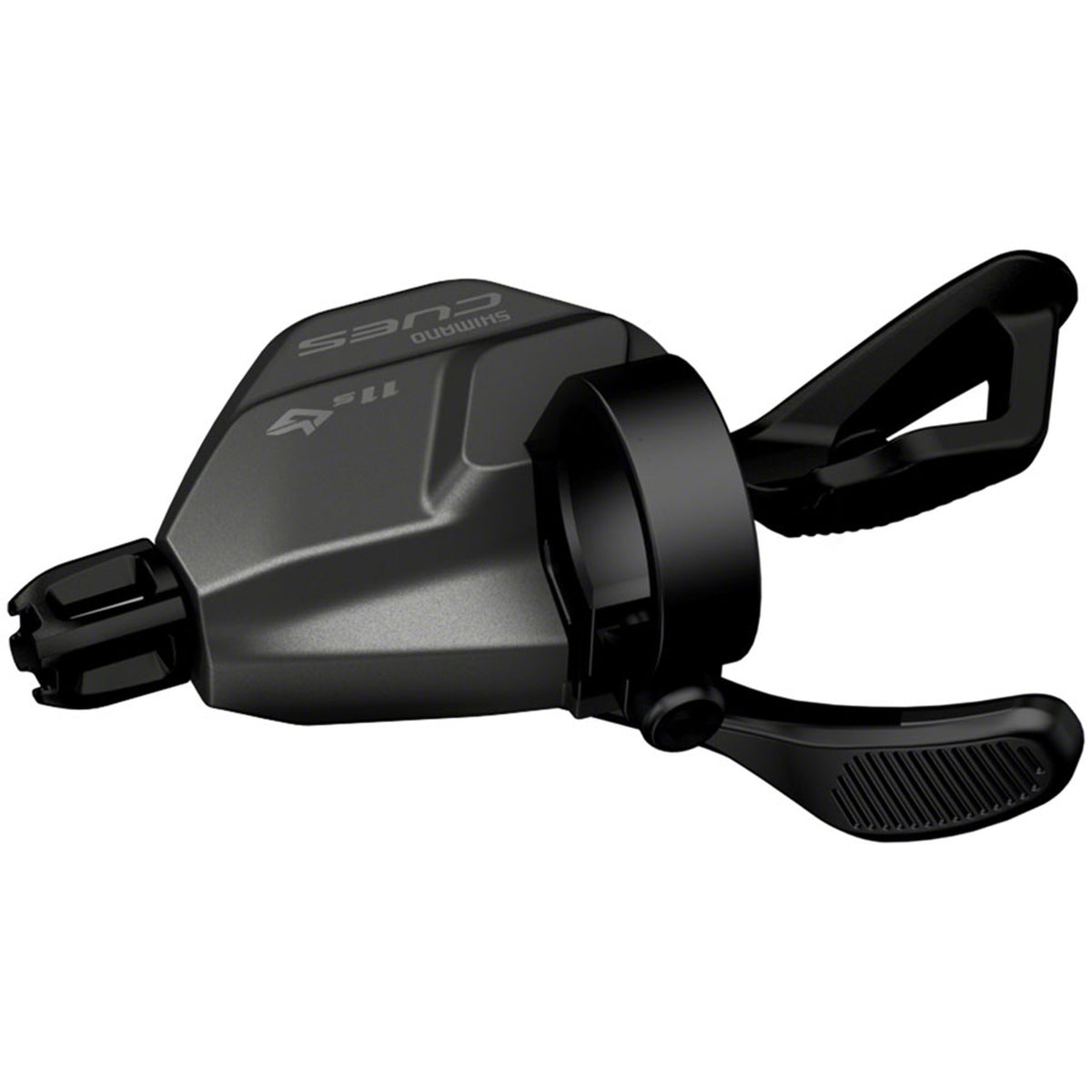 Shimano CUES SL-U8000 Rapidfire Plus 11-speed mechanical shifter with ergonomic design and clean cable routing.