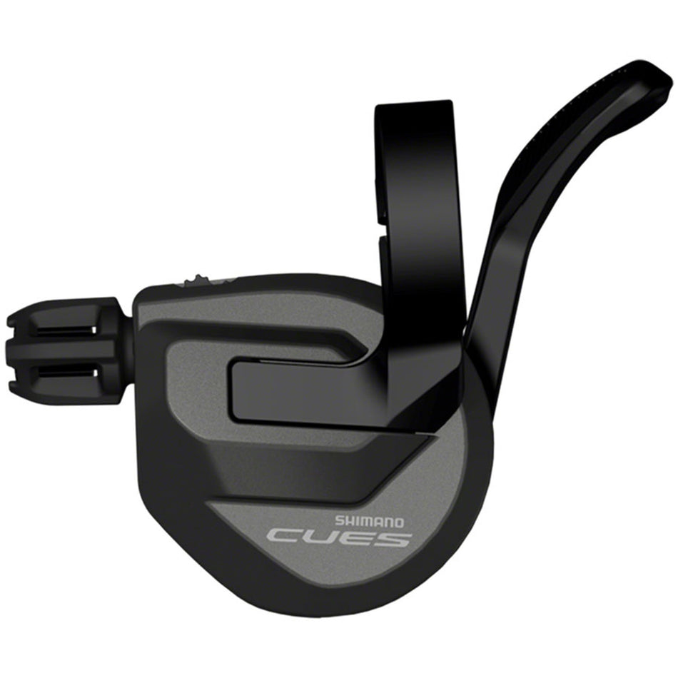 Shimano CUES SL-U8000 Rapidfire Plus Mono mechanical shifter with refined shape and clean cable routing for Shimano LINKGLIDE front derailleurs.