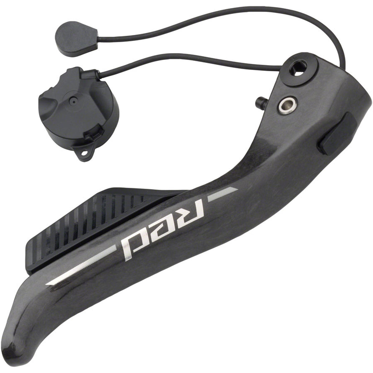 SRAM brake lever blade and shifter paddle assembly for mechanical shifters, showing detailed black and silver components.