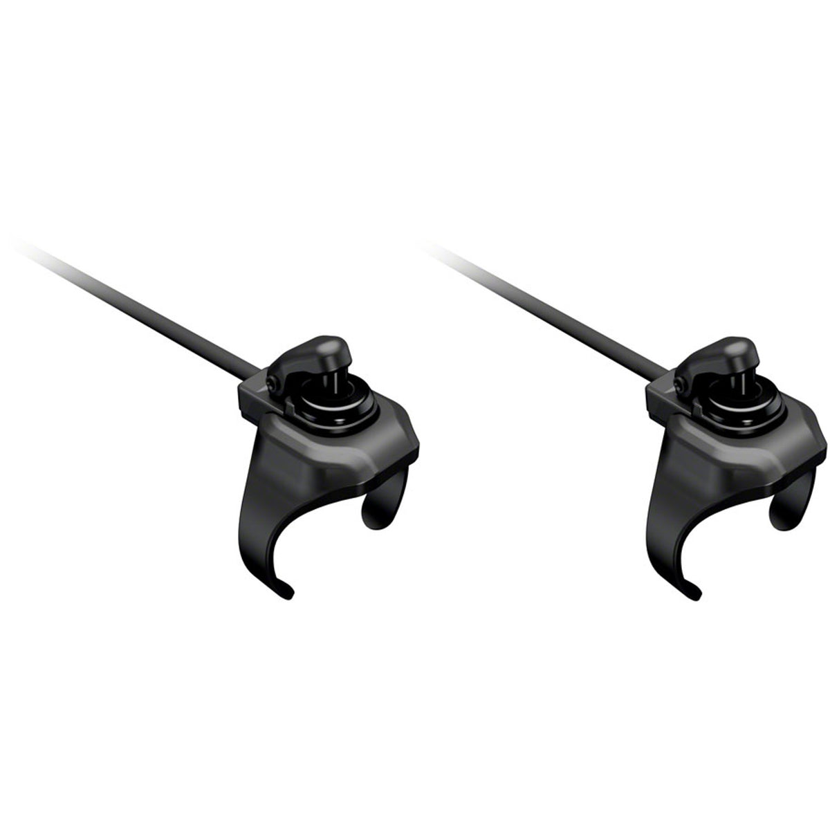 Shimano SW-RS801 electronic remote shifter for road bikes, showing sleek design and ergonomic controls.