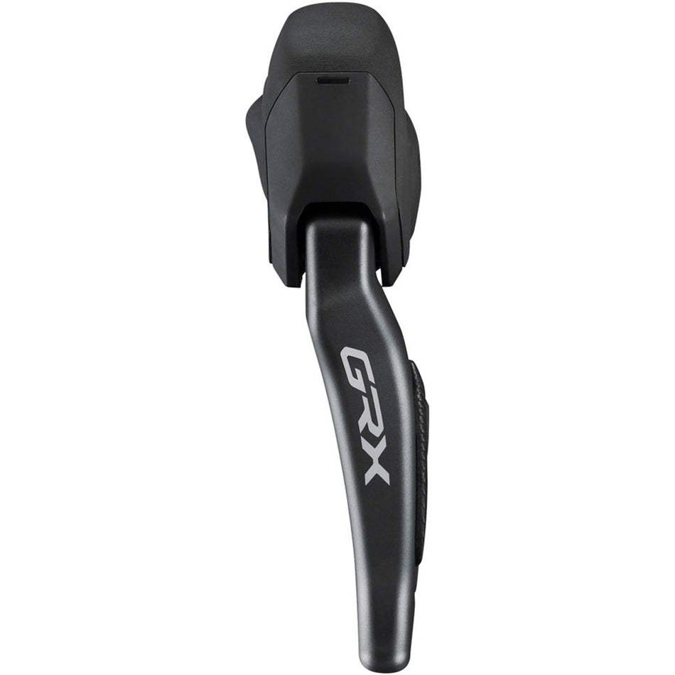 Shimano GRX ST-RX825 Di2 electronic shifter and brake lever for gravel bikes, showcasing ergonomic design and control features.