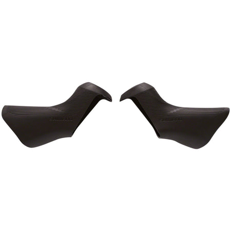Shimano Di2 STI lever hoods for brake shifters, showing close-up of black rubber covers for road bike controls.