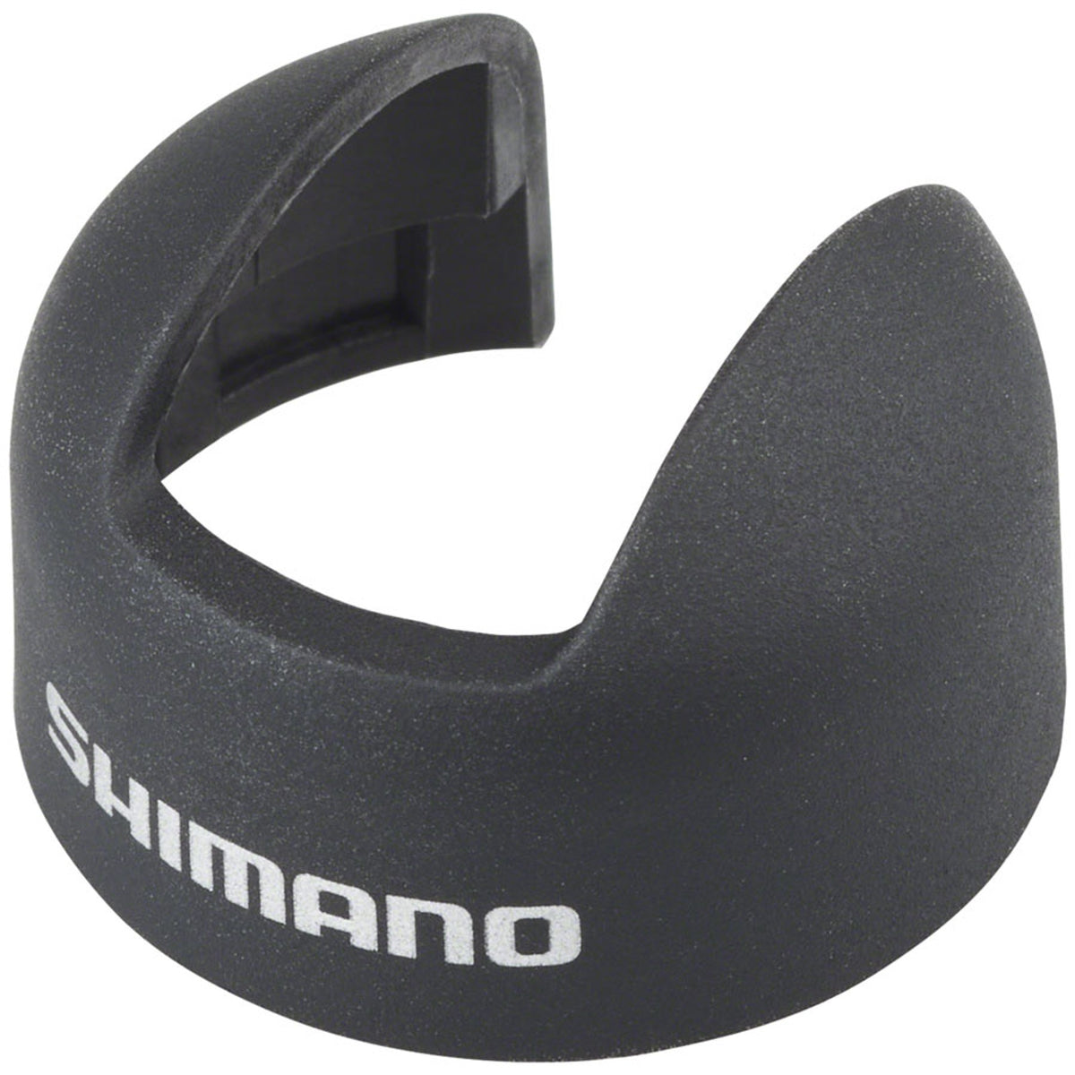 Shimano SW-R9160 Di2 Remote TT shifter bracket cover on electronic shifters, close-up view showing details and branding.