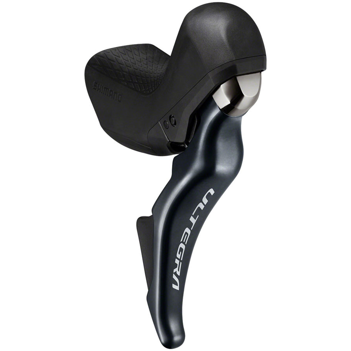 Shimano Ultegra R8020 right shift and brake lever for mechanical shifters, showcasing ergonomic design and textured grip.