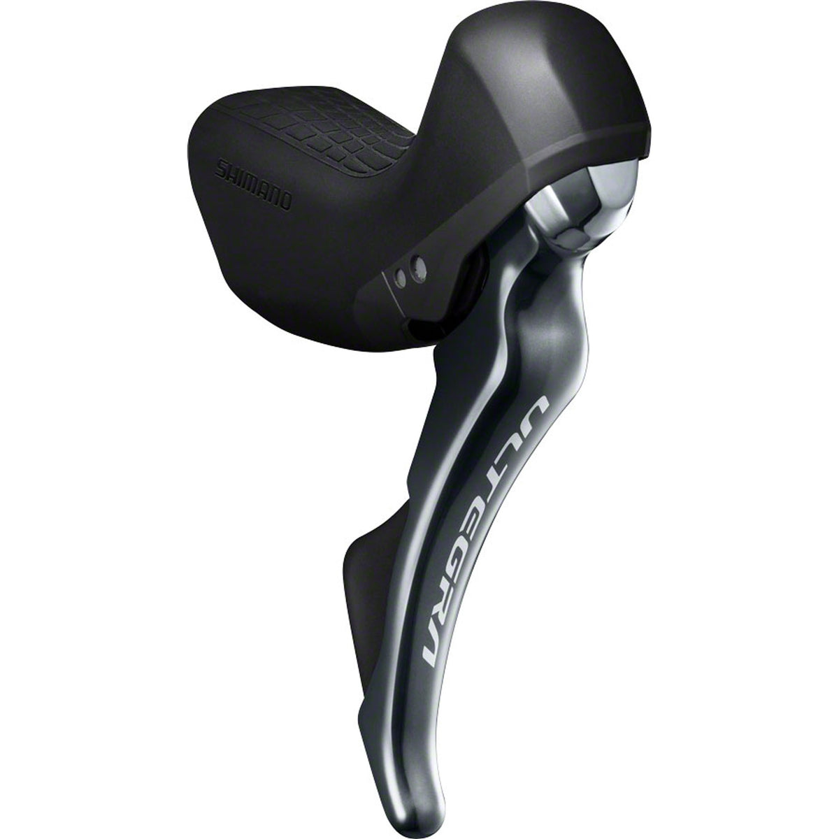 Shimano Ultegra R8020 right shift and brake lever for mechanical shifters on road bike, with textured grip and brake mechanism.
