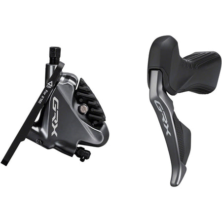 Shimano GRX ST-RX815 Di2 electronic shifter and hydraulic brake lever for gravel bikes, with ergonomic design and digital controls.