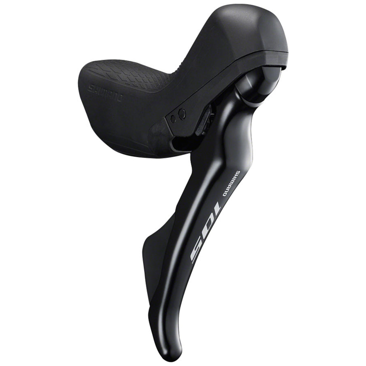 Shimano 105 ST-R7020 mechanical brake and shift lever for road bikes, showcasing ergonomic design and gear controls.