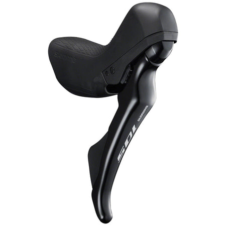 Shimano 105 ST-R7020 mechanical brake and shift lever for road bikes, showcasing ergonomic design and gear controls.