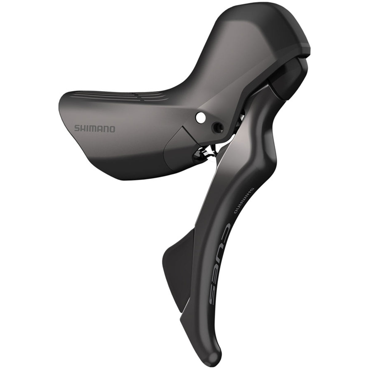 Shimano CUES ST-U6030 mechanical shift and brake lever for bicycle, with black finish and ergonomic design.