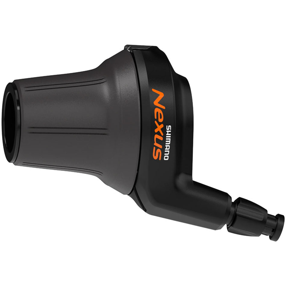 Shimano Nexus SL-C6001 RevoShift 8-speed gear shifter for internally geared hubs, shown with ergonomic grip and gear indicator.