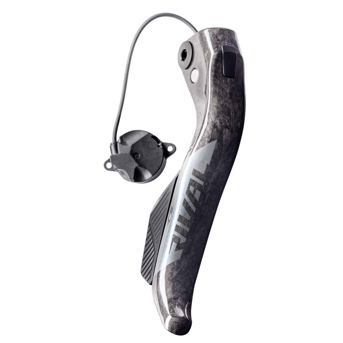 SRAM brake lever blade and shifter paddle assembly for mechanical shifters, showing detailed components and ergonomic design.