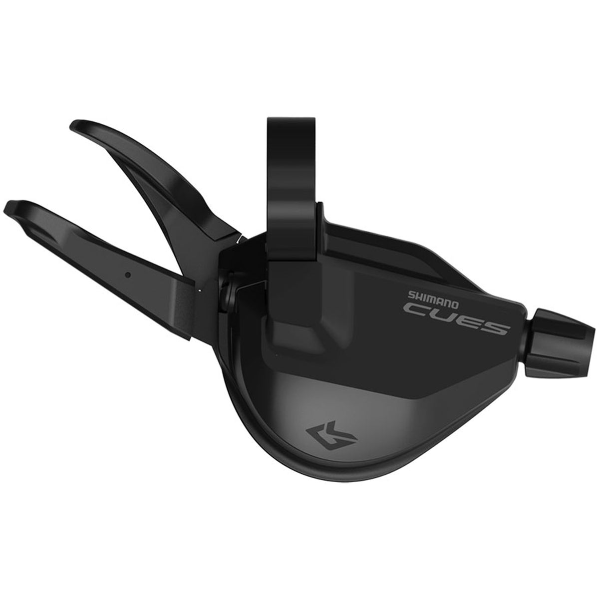 Shimano CUES SL-U6050 short reach mechanical shifter for bike gear shifting, shown in a close-up view.