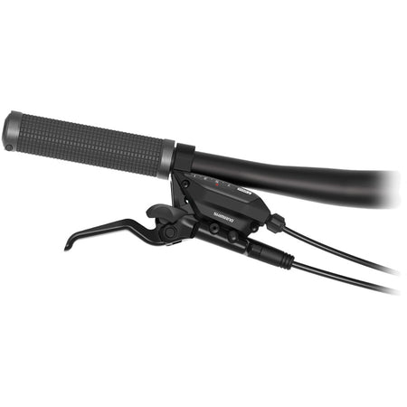 Shimano ST-EF515 EZ Fire Plus shift and brake lever for mechanical shifters, shown in a close-up view.