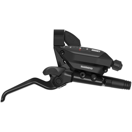 Shimano ST-EF515 EZ Fire Plus shift and brake lever for mechanical shifters, showing ergonomic design and gear controls.