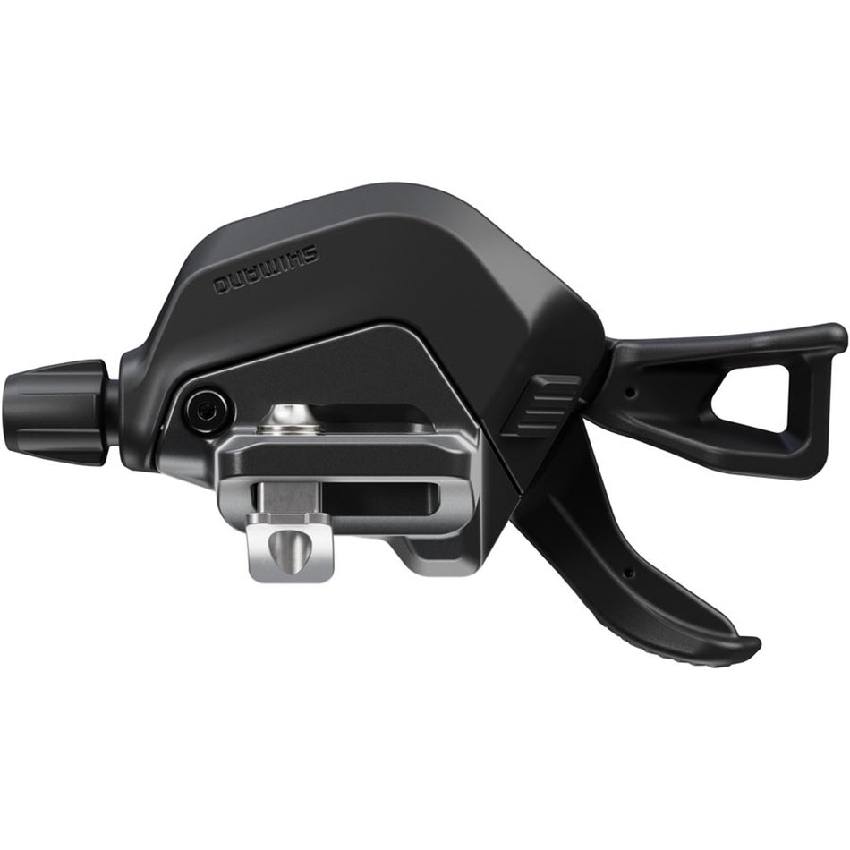 Shimano Deore SL-M6230 right mechanical shift lever for bike gear shifting, shown in close-up view.