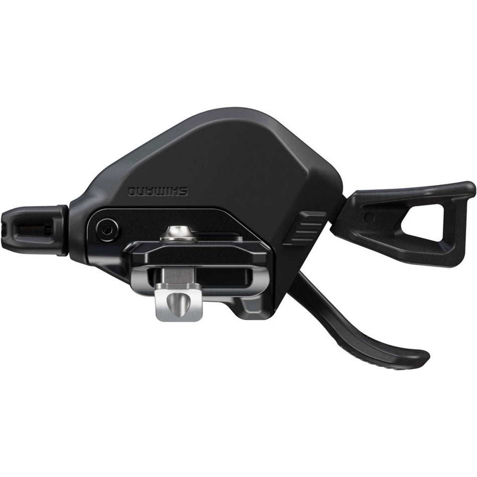 Shimano Deore XT SL-M8200 mechanical shifter for mountain bike gear shifting, featuring ergonomic design and durable construction.