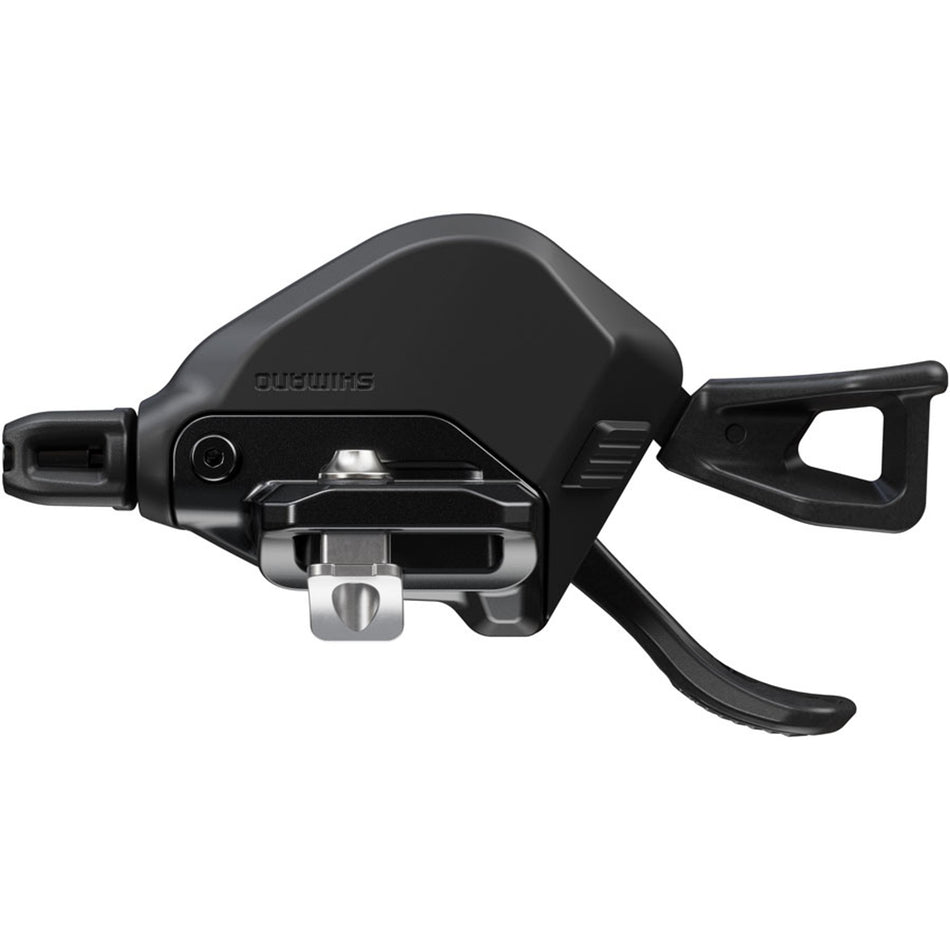 Shimano Deore XT SL-M8230 mechanical shifter for mountain bike gear shifting, with ergonomic grip and gear indicator.